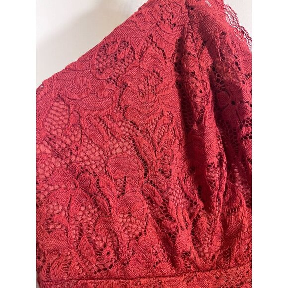 Torrid Top Women 2X Orange Babydoll Boho Hippie Indie Western Feminine Floral - Picture 8 of 12